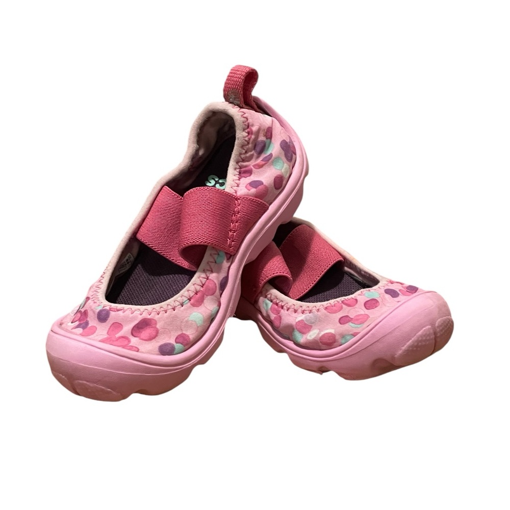 Toddler Crocs Mary Jane Shoes - Pink Polka Dot, Size 5.5